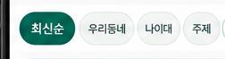 최신순, 우리동네, 나이대, 주제 필터